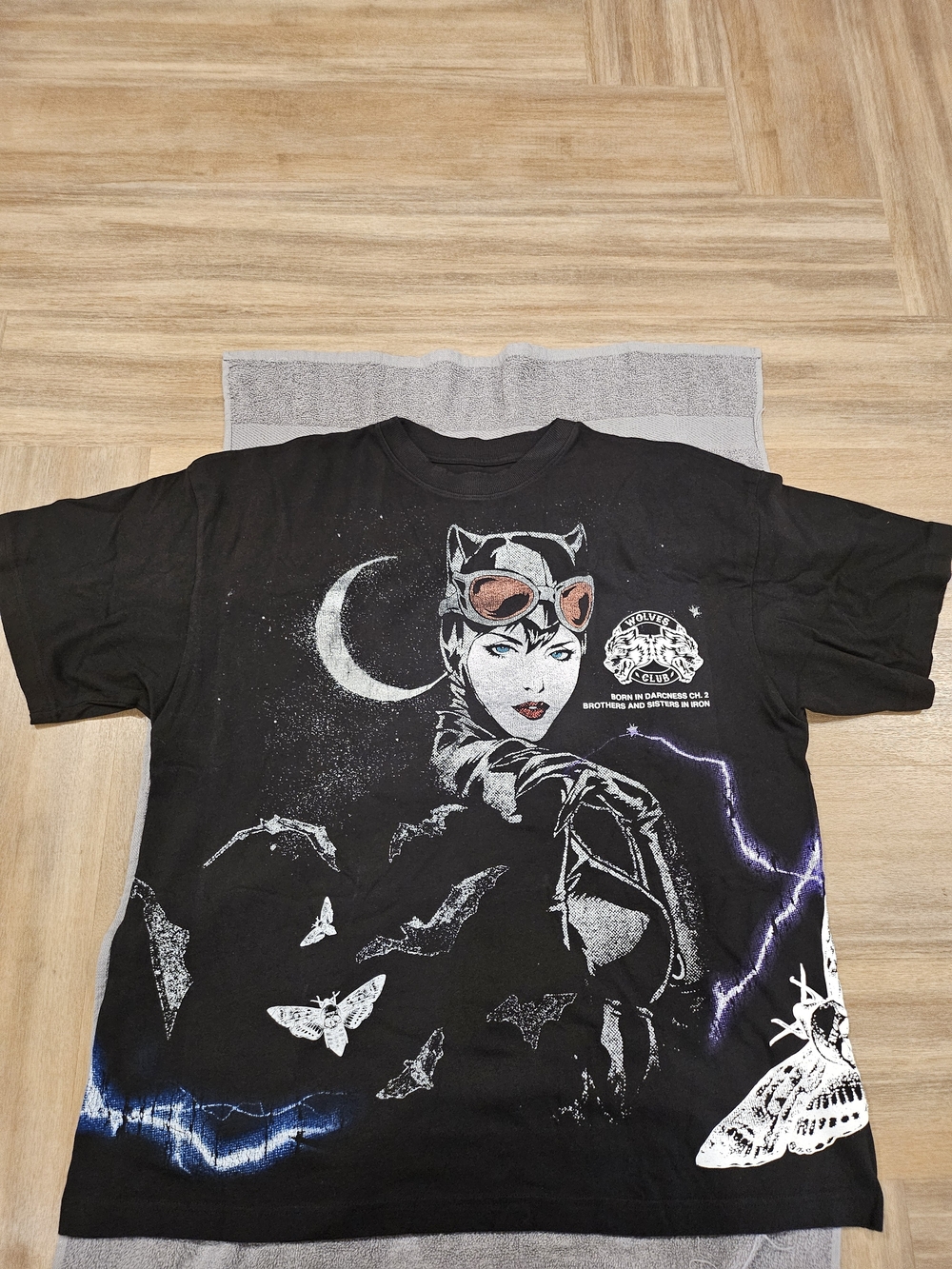 Darc Sport X Batman Black Catwoman Graphic Short Sleeve Tee